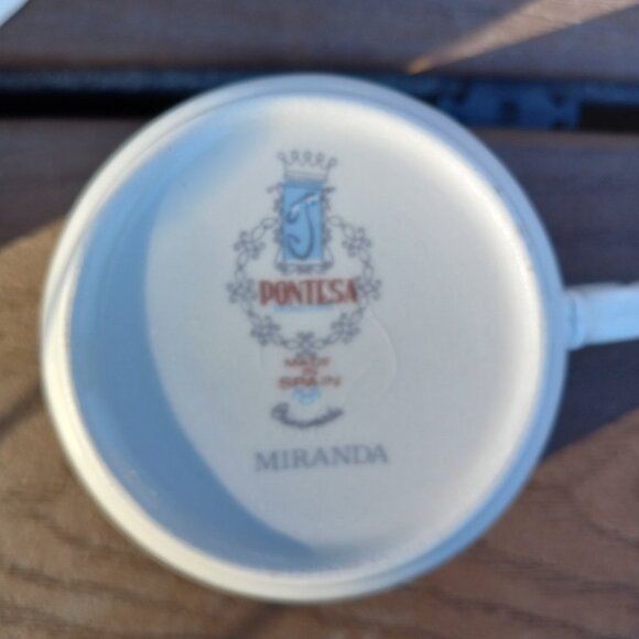 Vintage Pontesa Miranda Snack Plates and Cups Made in Spain 11 Pieces - Picture 9 of 16